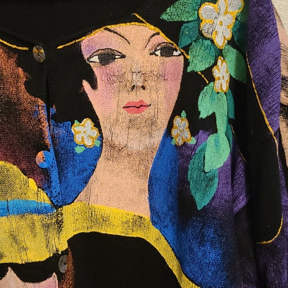 Kolorway USA womens button down sweater - Picture 9 of 15